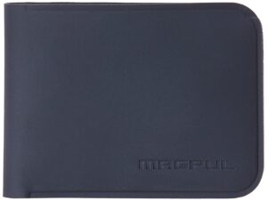 magpul unisex-adult polymer daka bifold tactical minimalist cash and card holder wallet edc gear, stealth gray