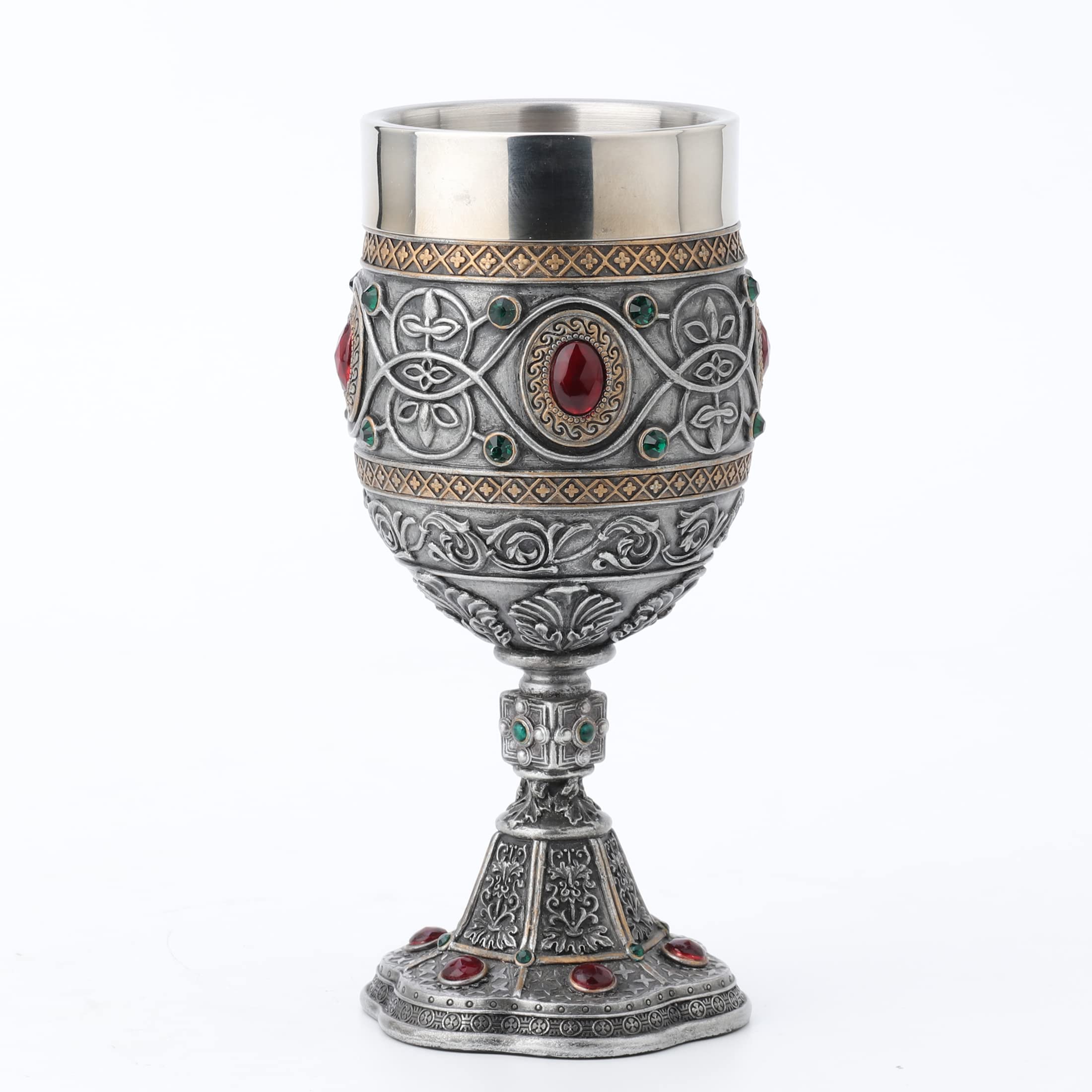 Rhinestone Jeweled Holy Grail Chalice, 6 1/2 Inch