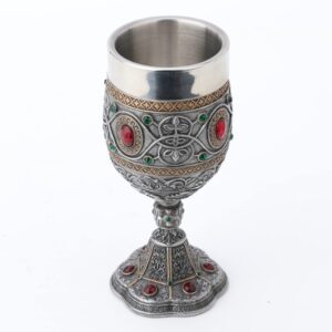 Rhinestone Jeweled Holy Grail Chalice, 6 1/2 Inch