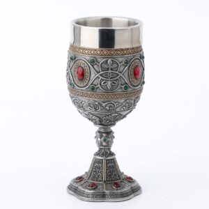 Rhinestone Jeweled Holy Grail Chalice, 6 1/2 Inch