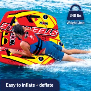 Wow Sports Steerable Tube for Boating - 1 to 2 Person Towable - Durable Tubes for Boating