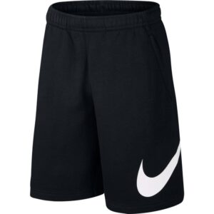 Nike Men's Sportswear Club Short Basketball Graphic, Black/White/White, Small