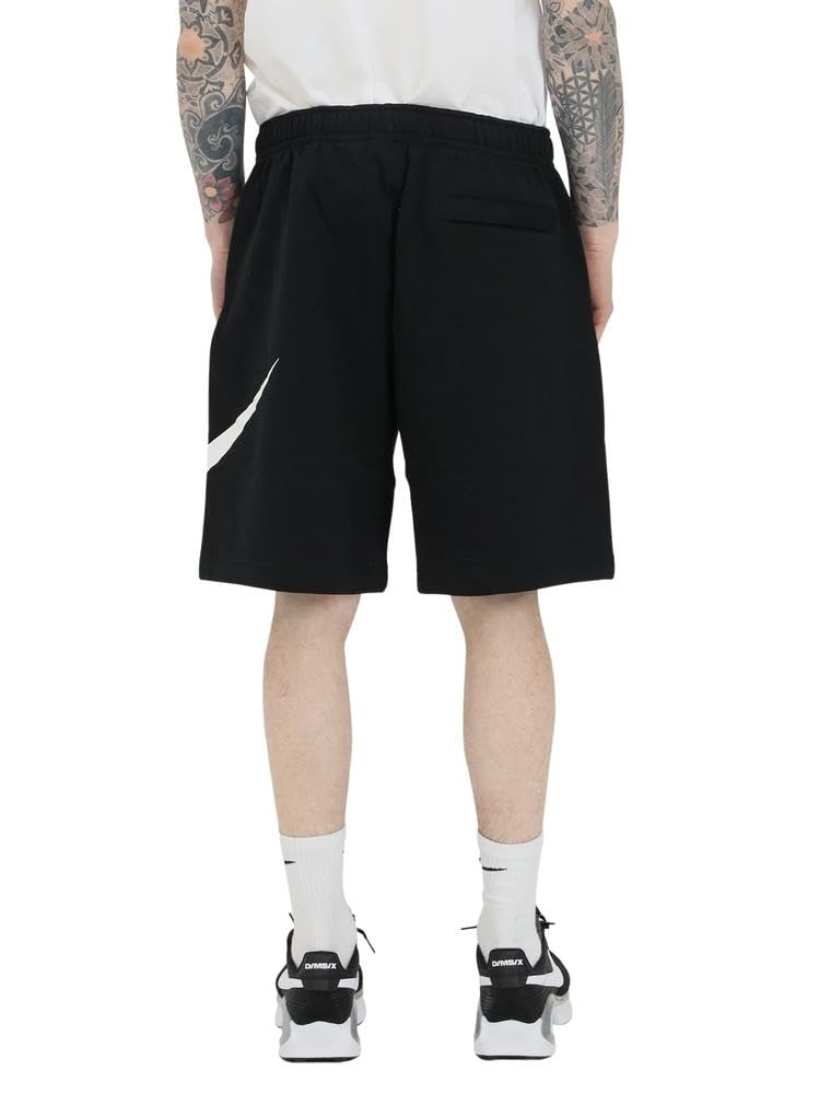 Nike Men's Sportswear Club Short Basketball Graphic, Black/White/White, Small