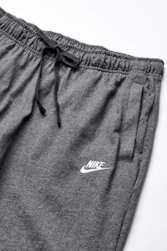 Nike Men's Nike Sportswear Club Short Jersey, Charcoal Heathr/White, Large