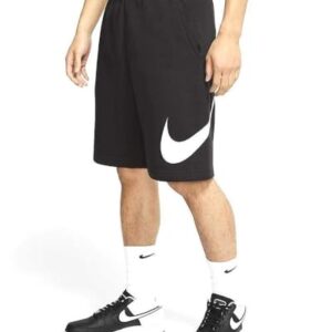 Nike Men's Sportswear Club Short Basketball Graphic, Black/White/White, X-Large