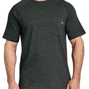 Dickies mens Short Sleeve Performance Cooling Tee T Shirt, Hunter Heather, Large US