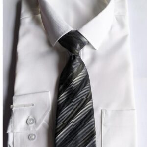 Simpowe Men's Clip On Tie 2.75 Inches (2.75", Grey)