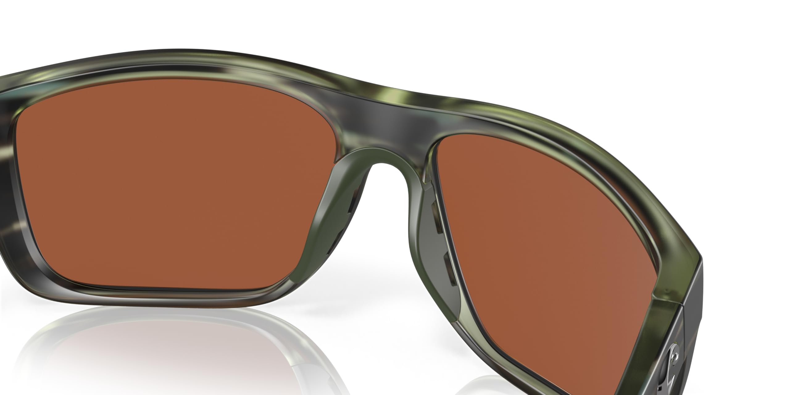 Costa Man Sunglasses Matte Reef Frame, Green Mirror Lenses, 60MM