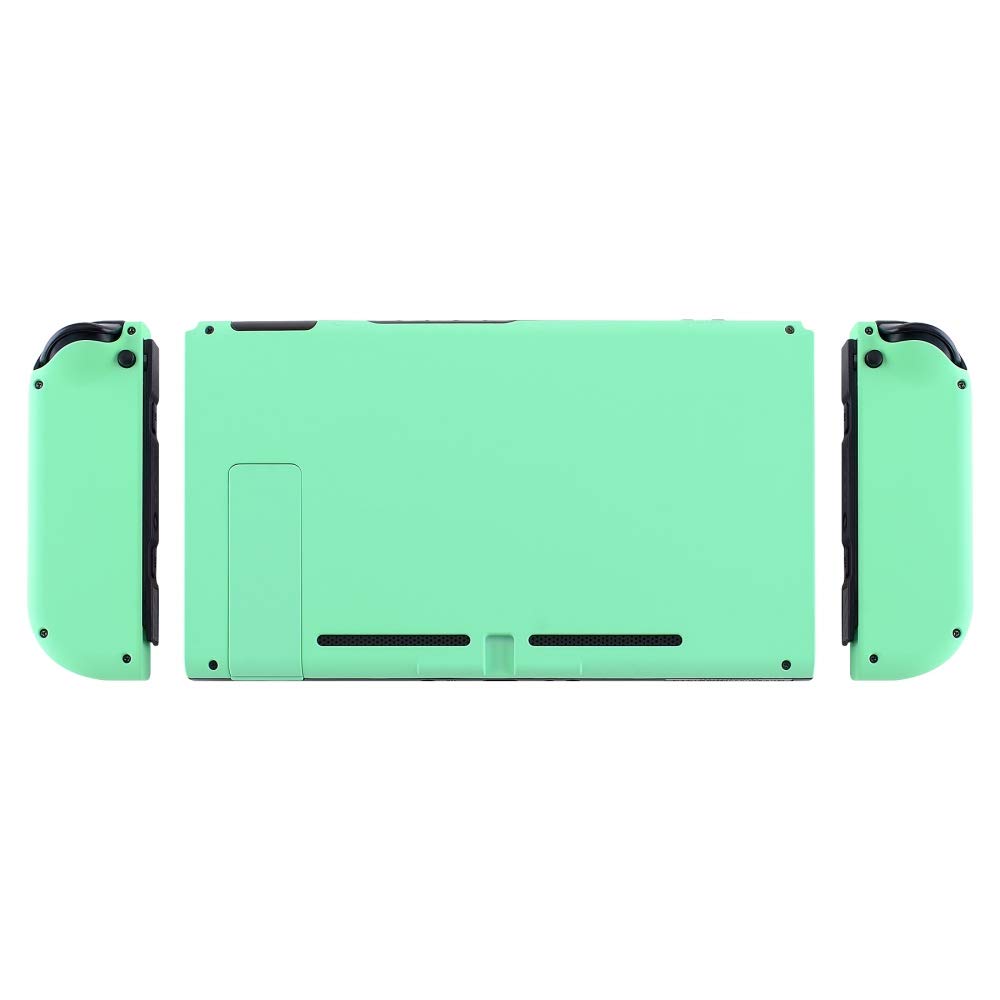 eXtremeRate DIY Replacement Shell Buttons for Nintendo Switch, Mint Green Back Plate for Switch Console, Custom Housing with Full Set Buttons for Joycon Handheld Controller [Only Shell, NO Console]