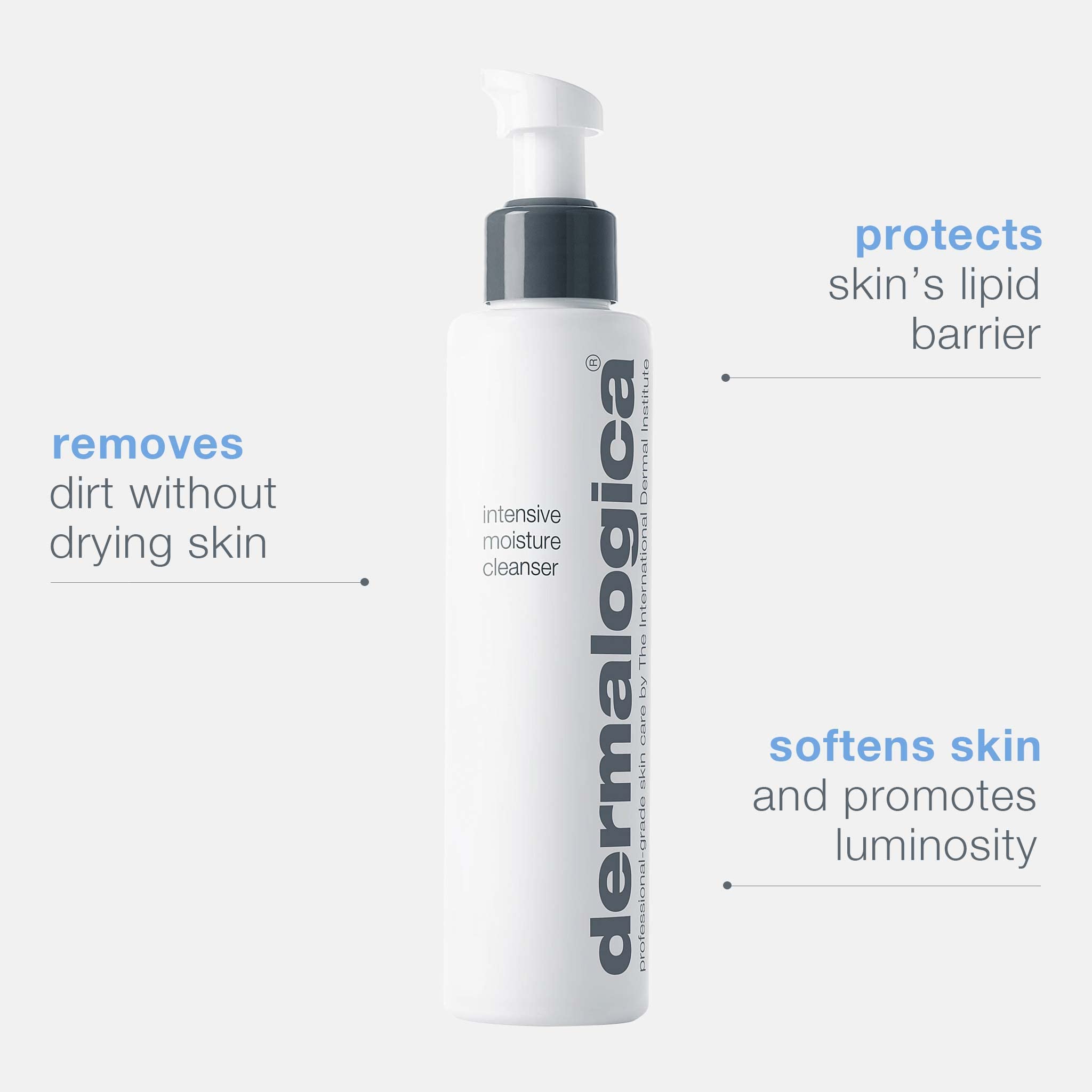 Dermalogica Intensive Moisture Cleanser (5.1 Fl Oz) Hydrating Face Wash for Dry Skin - Cleans Skin Leaving it Feeling Smoother, Softer, and More Luminous