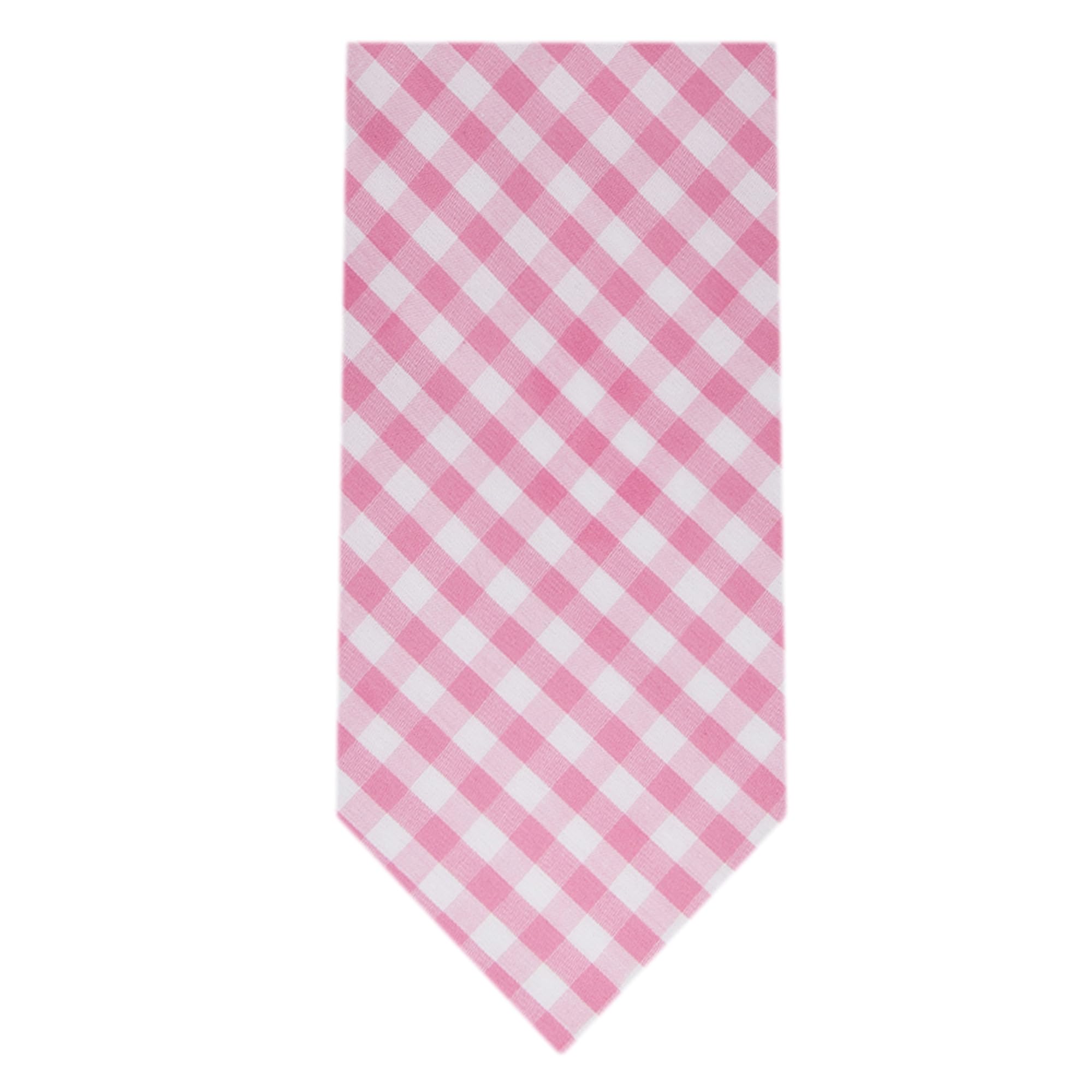 Jacob Alexander Men's Gingham Checkered Pattern Neck Tie - Regular - Pink