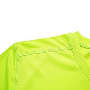 Men's HyperDri Short Sleeve T-Shirt Athletic Cool Running Top (Yellow,L)