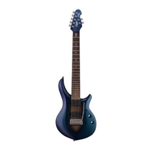 sterling by musicman 7 string solid-body electric guitar, right, arctic dream (maj170-adr)