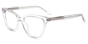 firmoo blue light blocking reading glasses,women clear computer glasses, vintage cateye eyeglasses frame