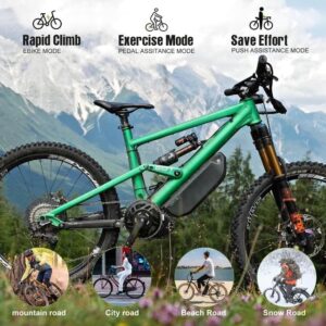 BAFANG BBS02B 36V/48V 500W Mid Drive Kit 48V Ebike Motor with DIY LCD Display/Controller Electric Bikes Conversion kit for Mountain Bike(500C Display,No Battery)