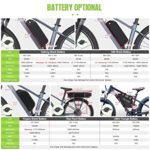 BAFANG BBS02B 36V/48V 500W Mid Drive Kit 48V Ebike Motor with DIY LCD Display/Controller Electric Bikes Conversion kit for Mountain Bike(500C Display,No Battery)