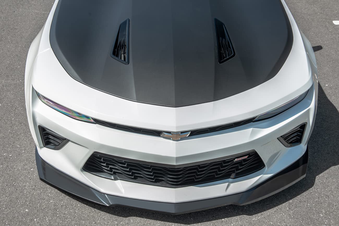 Replacement for 2016-Present Chevrolet Camaro SS 2019-Present Chevrolet Camaro LT LS RS | ZL1 Style Front Bumper Lower Lip Splitter (ABS Plastic - Matte Black)