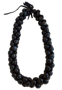 rainview creations hawaiian jewelry necklace genuine natural deluxe kukui nuts leis (black color)