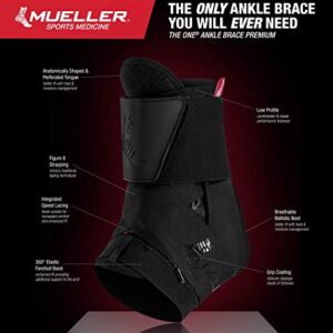 MUELLER Sports Medicine The One Ankle Support Brace, For Men and Women, Black, Medium