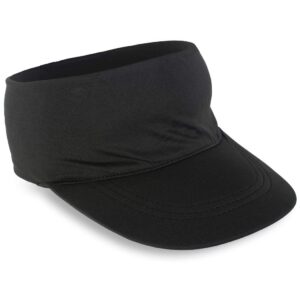 gone for a run runners lightweight comfort performance visor | black | one size fits most