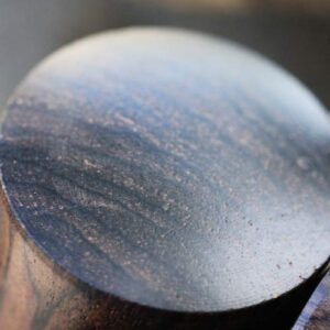 Pierced Owl Organic Ebony Wood Double Flared Saddle Plugs, Sold as a Pair (25mm (1"))