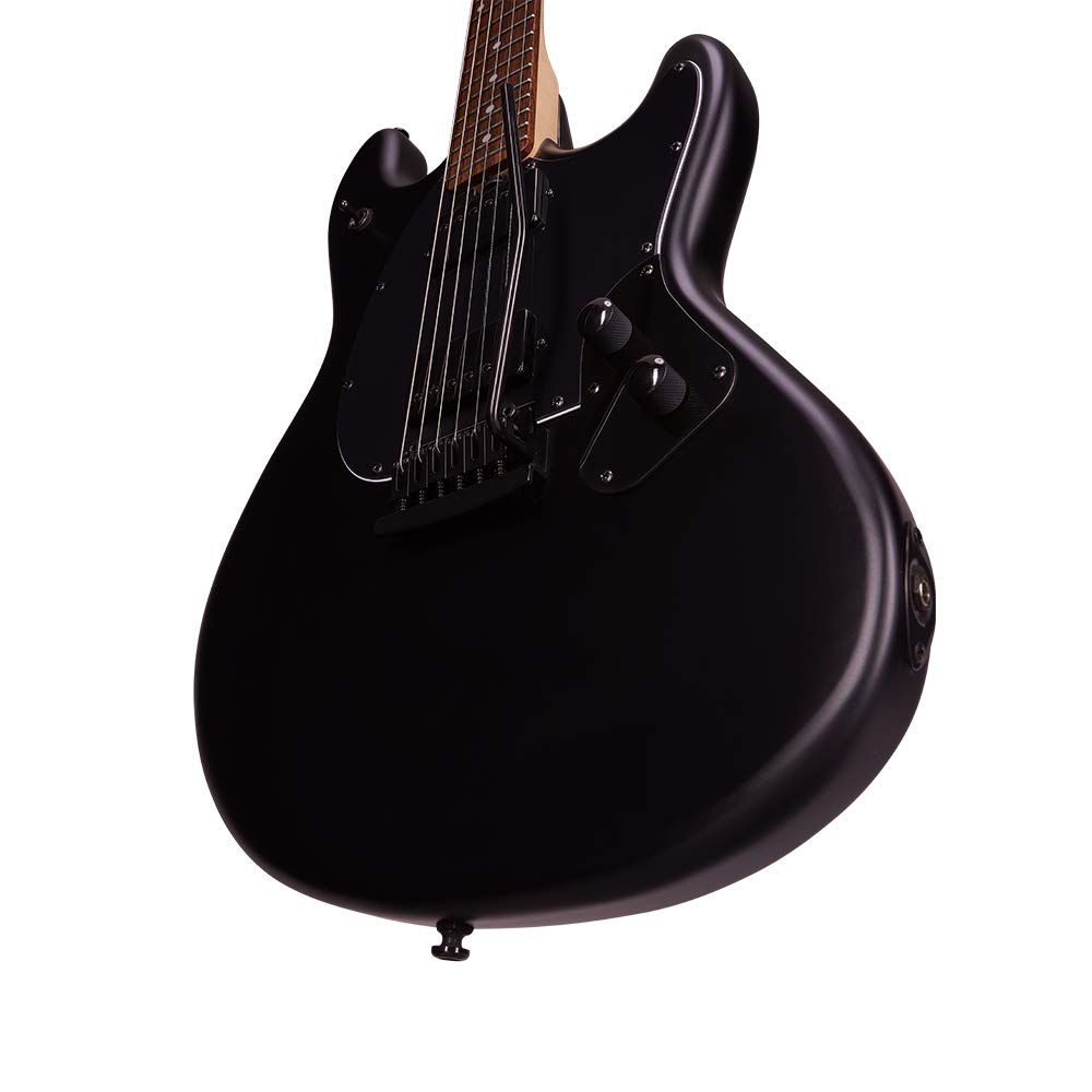 Sterling By MusicMan 6 String Solid-Body Electric Guitar, Right, Stealth Black (SR30-SBK-R1)