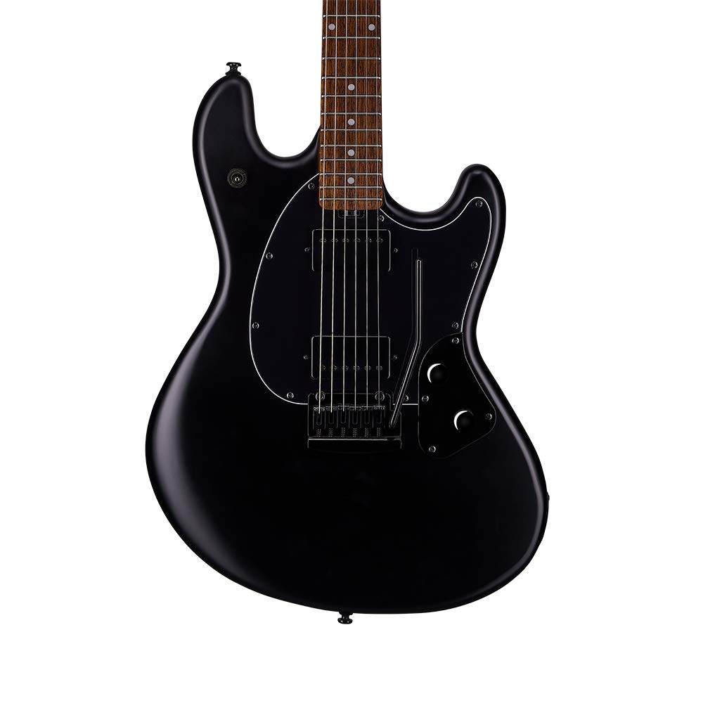 Sterling By MusicMan 6 String Solid-Body Electric Guitar, Right, Stealth Black (SR30-SBK-R1)