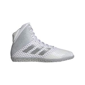 adidas mat wizard hype white/silver wrestling shoes 12