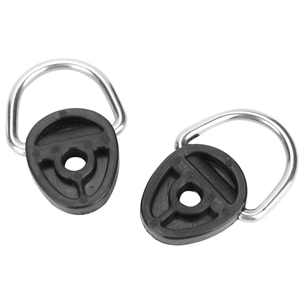 SolUptanisu Kayak D Ring Accessories,2pcs Kayak D Ring Tie Down Loop Safety Deck Fitting Accessory Parts