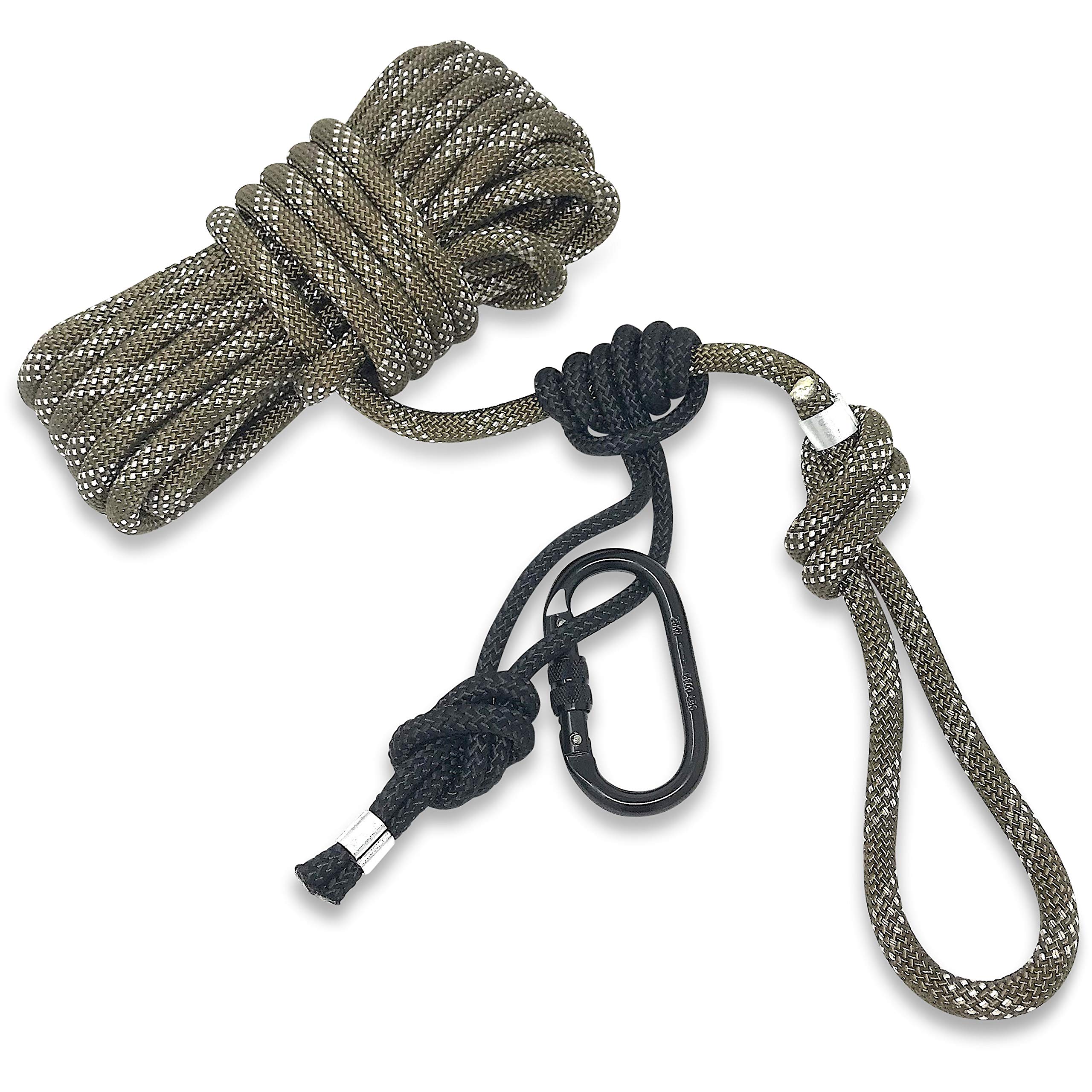 Proven Wild Treestand Safety Rope Lifeline System - 30ft Life Lines for use with Tree Stand Harness. Safety Lifeline Tree Stand Rope. 350 lb Rated Lifeline Rope.