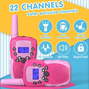 Selieve Toys for 3-12 Year Old Girls Boys, Walkie Talkies for Kids 22 Channels 2 Way Radio Toy with Backlit LCD Flashlight, 3 Miles Range for Outside, Camping, Hiking