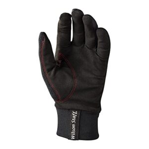 WILSON Staff Winter Gloves - Men's Medium, Black