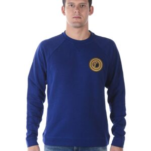 Versace Collection Sweatshirt logo Cotton for men V800687SVJ00358 (as1, alpha, s, regular, regular, Blue, Small)