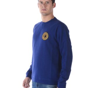 Versace Collection Sweatshirt logo Cotton for men V800687SVJ00358 (as1, alpha, s, regular, regular, Blue, Small)