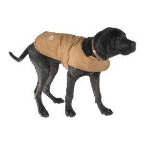 Carhartt Firm Duck Insulated Dog Chore Coat Brown/Brass, Small