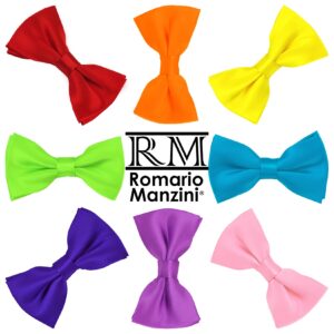 Romario Manzini Solid Light Sage Green Color Men's Pre-Tied Bow Tie