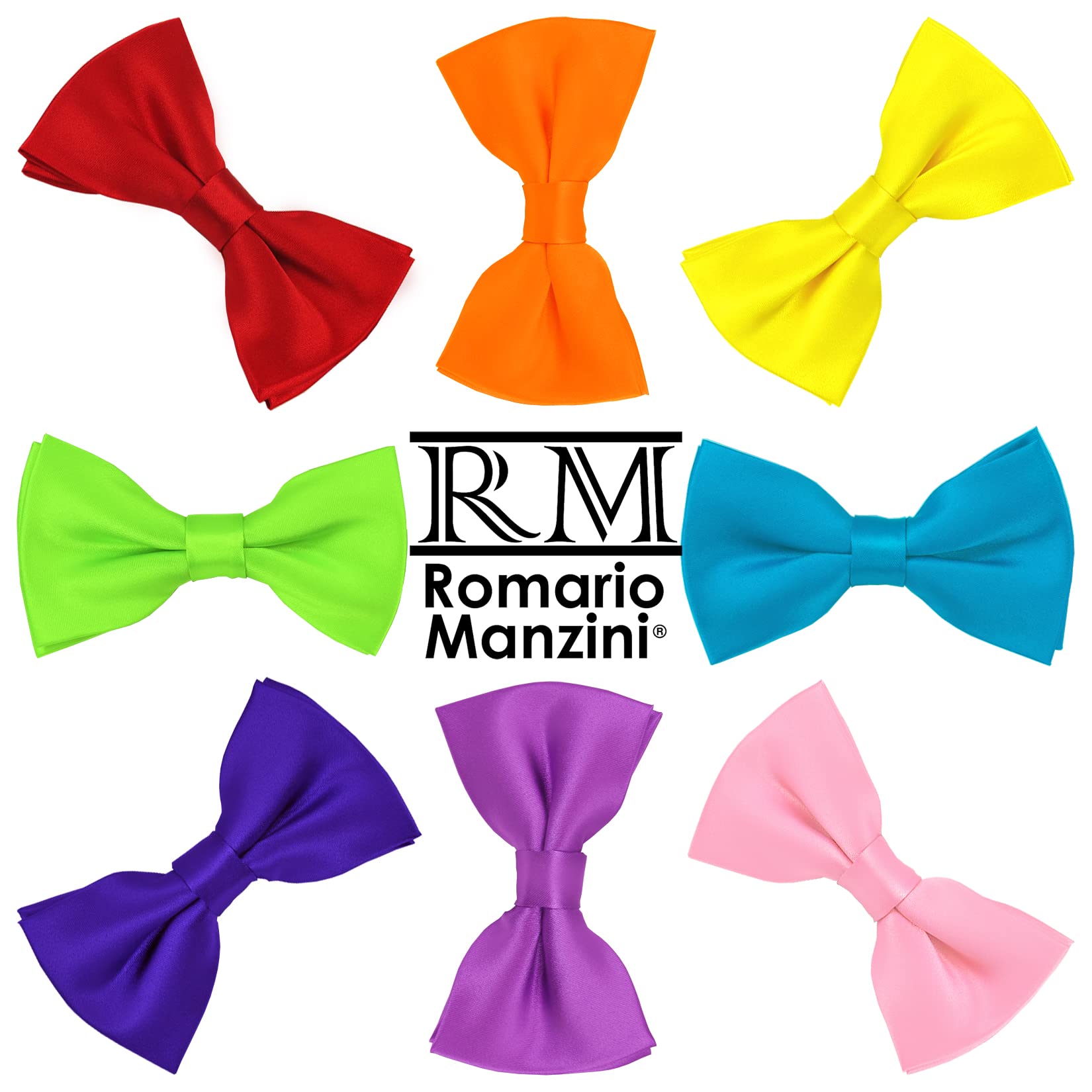 Romario Manzini Solid Light Sage Green Color Men's Pre-Tied Bow Tie