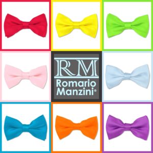 Romario Manzini Solid Light Sage Green Color Men's Pre-Tied Bow Tie