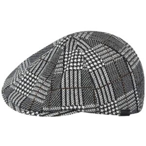 kangol pattern flexfit cap - black plaid/s/m black plaid, small-medium