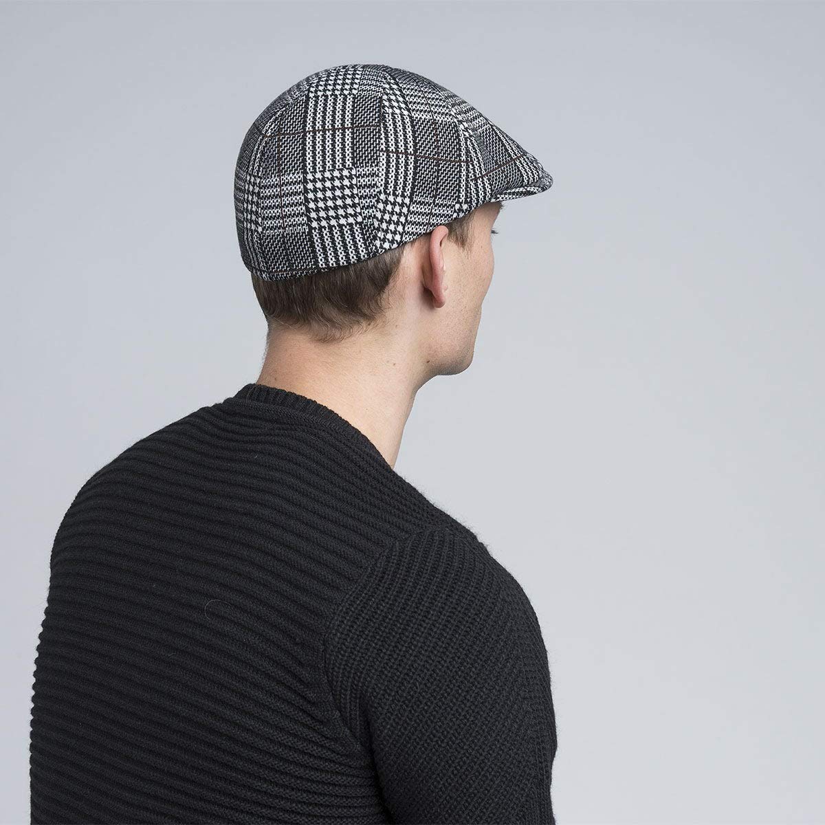 Kangol Pattern Flexfit Cap - Black Plaid/S/M Black Plaid, Small-Medium