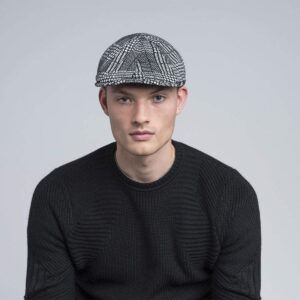 Kangol Pattern Flexfit Cap - Black Plaid/S/M Black Plaid, Small-Medium