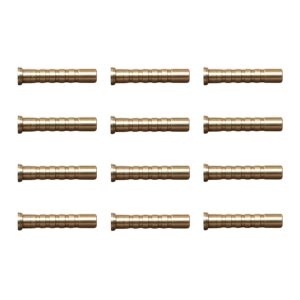 BLOODSPORT Precision-Machined Hunting Arrow Brass Inserts for Fine-Tuning Front-of-Center Balance | 75 Grains, 244" Standard-Diameter, 12 Pack