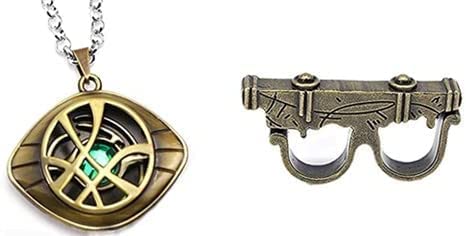 HUAWELL KIllerbody Sling Ring Cosplay Accessories Sling Ring Prop With Dr Strange necklace