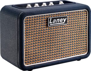 laney electric guitar mini amplifier, blue stb-lion