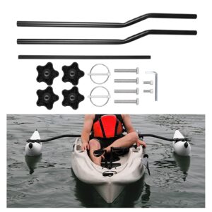 LIXADA 1 Pair Kayak Outrigger Sidekick Arms Canoe Boat Fishing Stablizer System Rack Mount, Black