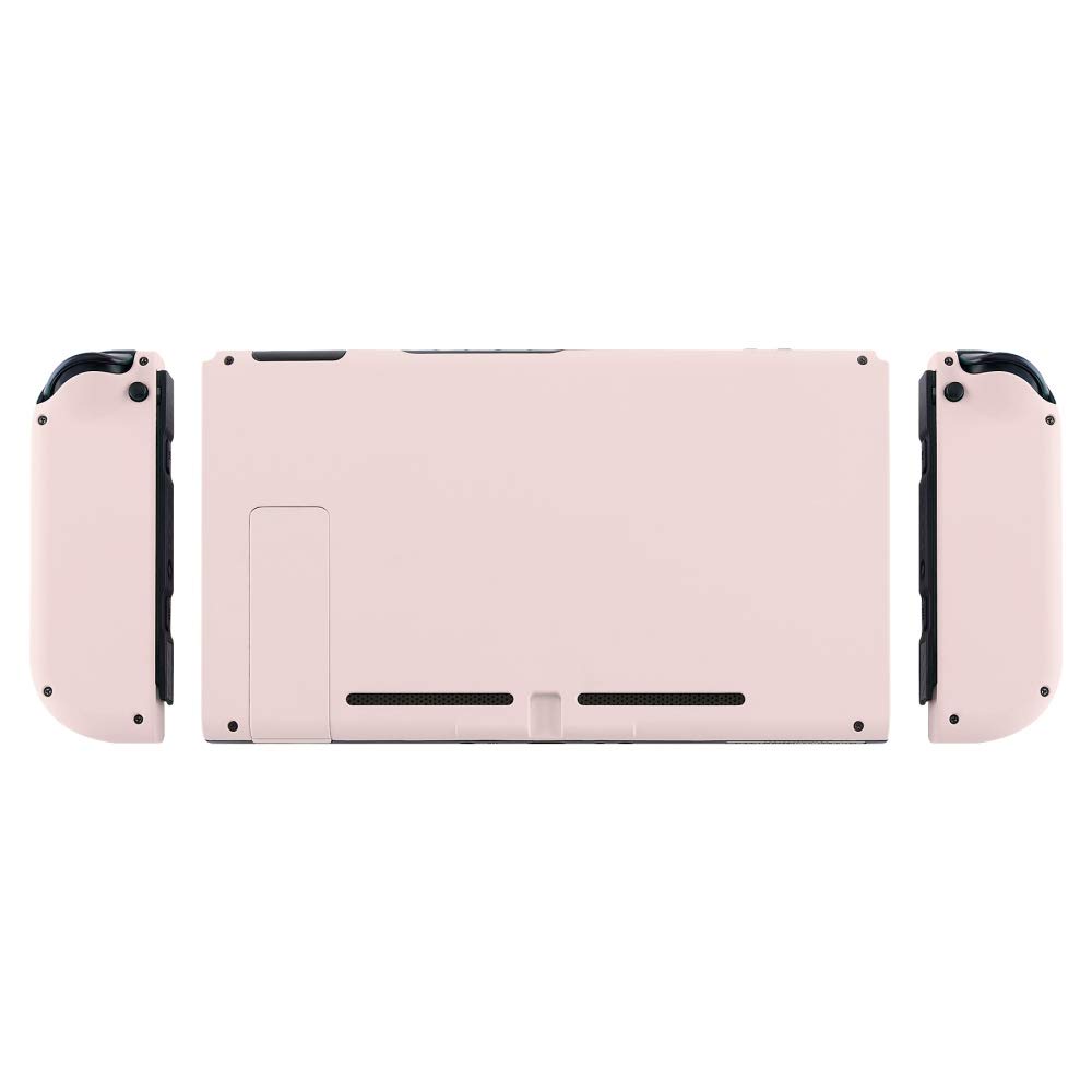 eXtremeRate DIY Replacement Shell Buttons for Nintendo Switch, Cherry Blossoms Pink Back Plate for Switch Console, Custom Housing with Full Set Buttons for Joycon Controller [Only Shell, NO Console]