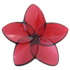 baccarat crystal bloom flower - red