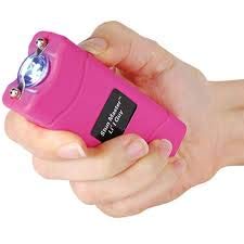 Stun Master 12 Million Volts L'il Guy Pink Stun Gun with Flashlight and Nylon Holster