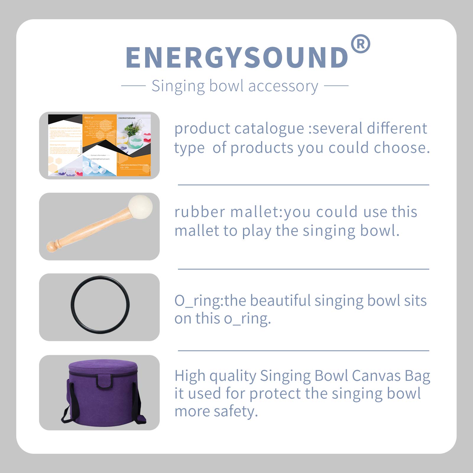 ENERGYSOUND F Note Heart Chakra Frosted Quartz Crystal Singing Bowl 8 inch with Heavy Duty Case Bag mallet & o-ring included