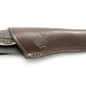 PUMA Knives Hunter's Companion Staghorn German Made Hunting Knife with Leather Sheath